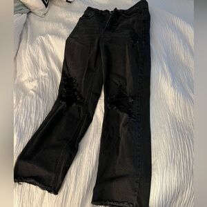Black, distressed, Wild Fable ripped jeans in good condition